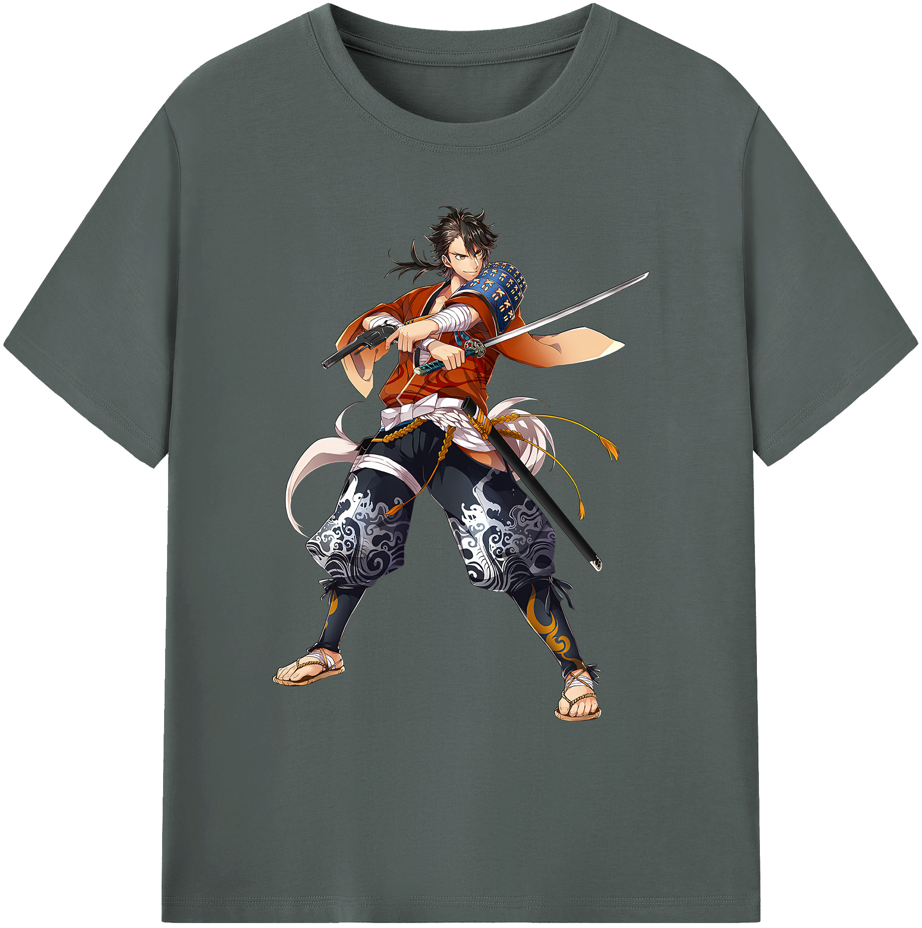 （画像用） 刀剣乱舞 Touken Ranbu 綿100％ メンズ半袖Tシャツ｜肌触りやわらか＆通気性